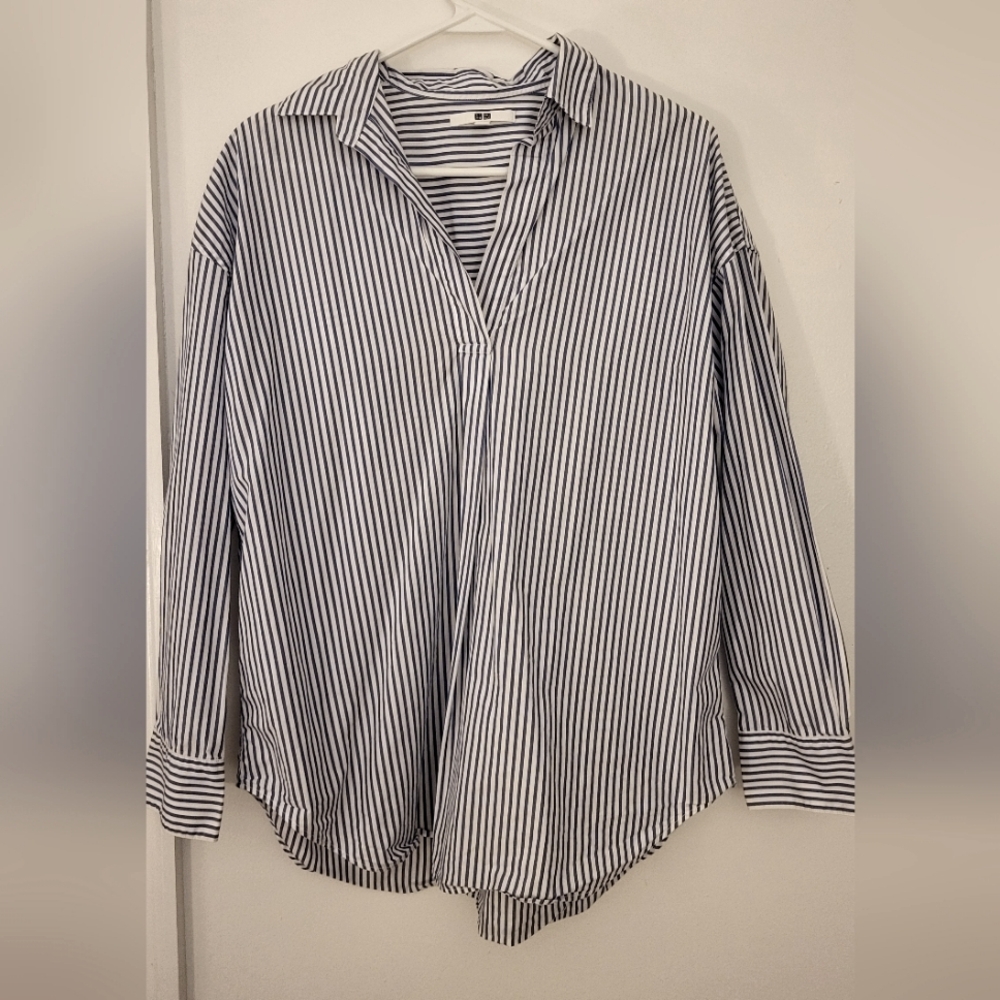 Uniqlo Striped Collared Shirt